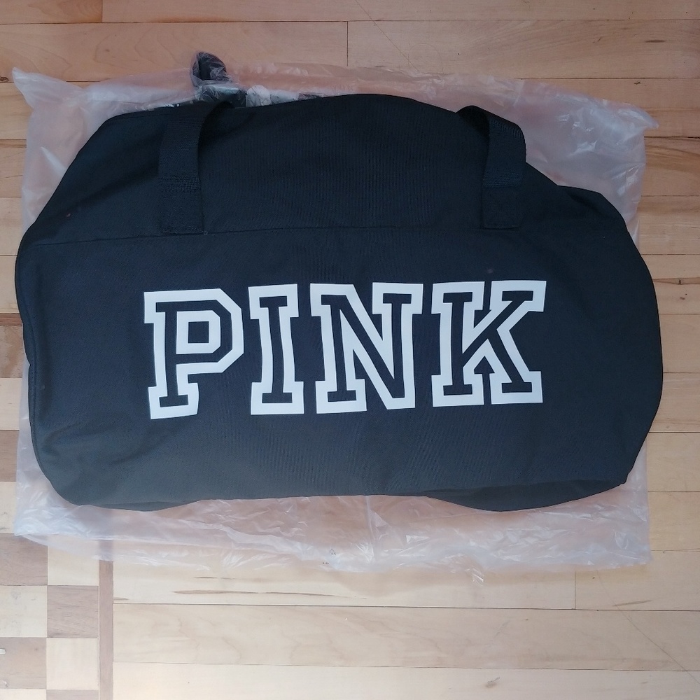 Victoria's Secret Pink duffle bag black